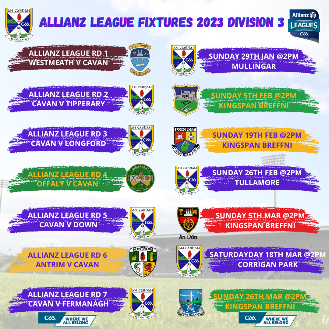 Allianz League Fixtures And Dates Division Football And Division B