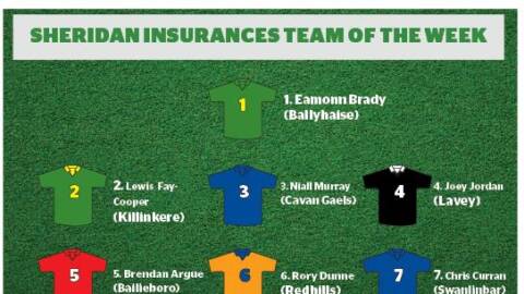 Sheridan Insurances Breffni Allstars Team of the week – Week 1