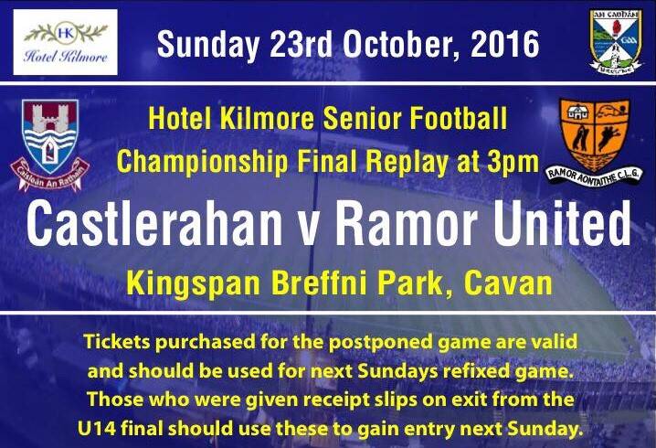 Hotel Kilmore SFC Replay – Important Info