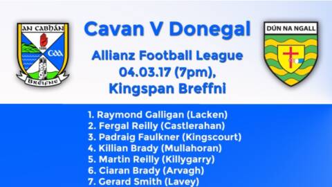 Senior Panel announced to play Donegal