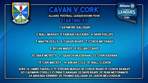 Senior Football Team to Play Cork