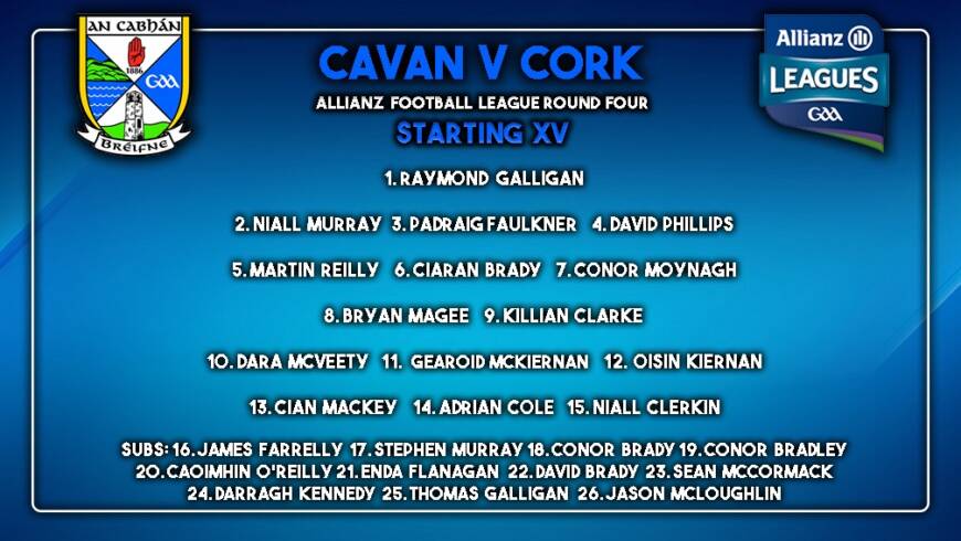 Senior Football Team to Play Cork