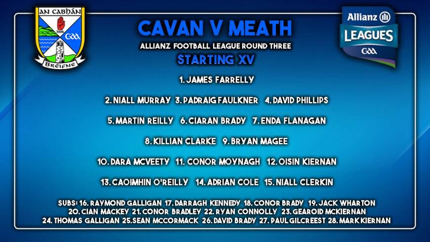 Team News: Senior team to play Meath