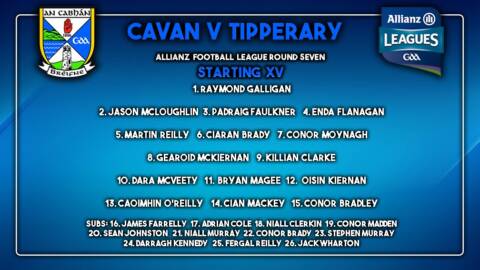 Team News: Senior Team to play Tipperary