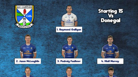 Senior Team to play Donegal