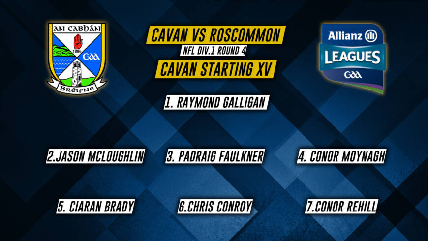 Cavan Panel to play Roscommon