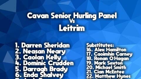 Senior Hurling Team to play Leitrim