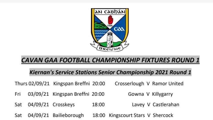 Round 1 Championship Fixtures