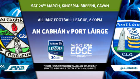 Allianz Football League Round 7 Cavan V Waterford