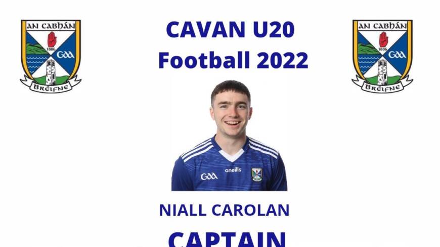 Cavan U20 Panel and Captains