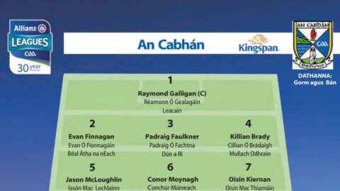 Cavan Team v Tipperary Allianz Football League Round 5