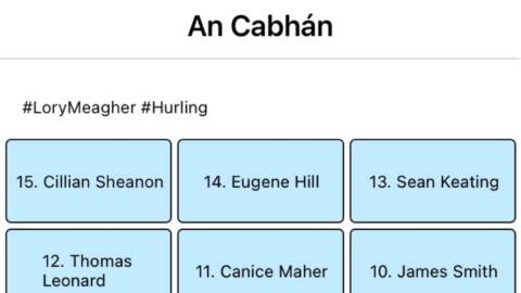 Lory Meagher Round 1 Result