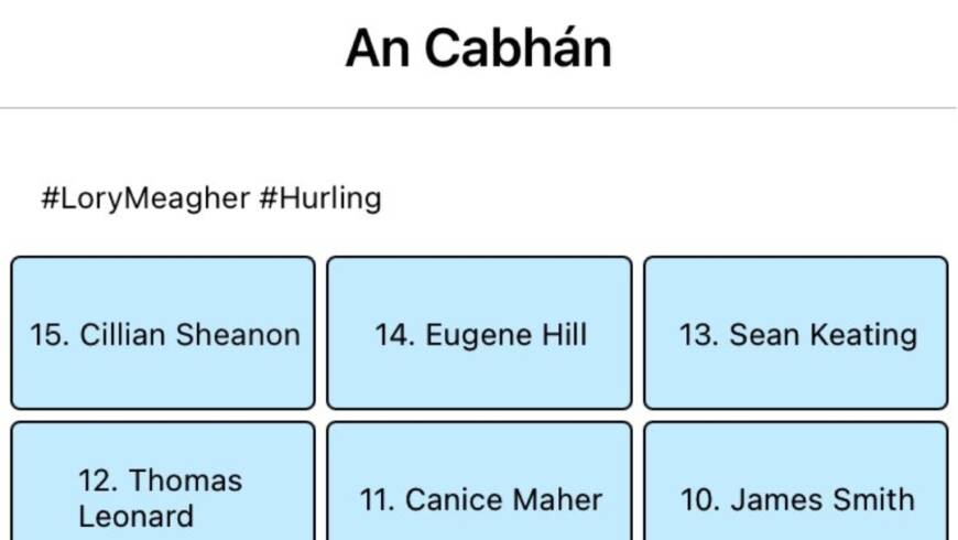 Lory Meagher Round 1 Result