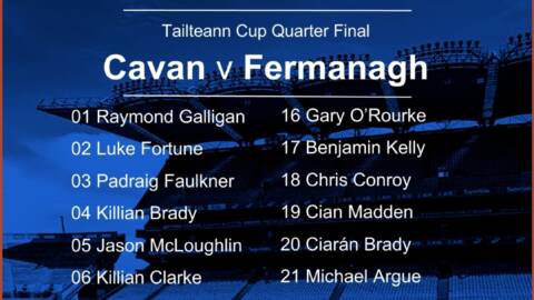 Cavan Team named ahead of Tailteann Cup Quarter Final