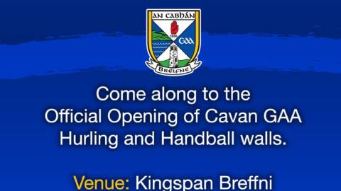 Officially opening of Hurling, Handball and Sensory walls in Kingspan Breffni.