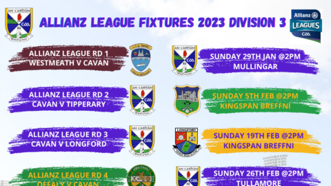 Allianz League Fixtures and Dates Division 3 Football and Division 3B Hurling