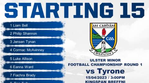 Minor Championship Starting Team V Tyrone