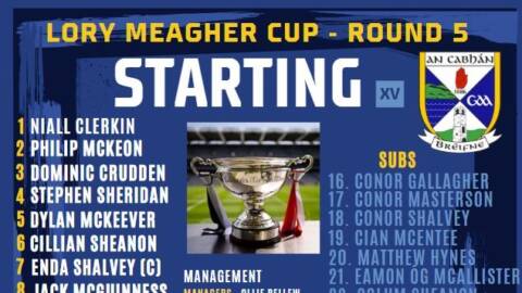Cavan Hurling Team named for Lory Meagher Cup v Leitrim