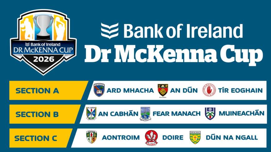 2026 Bank of Ireland Dr. McKenna Cup Groupings
