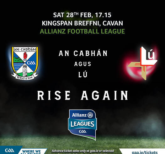 Cavan Team named for League game against Louth