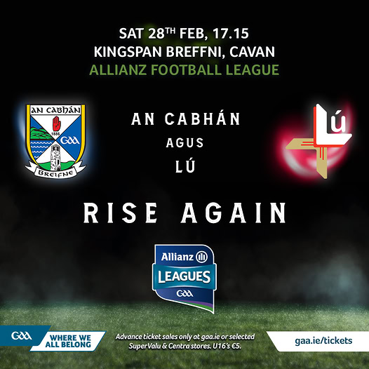 Cavan Team named for League game against Louth