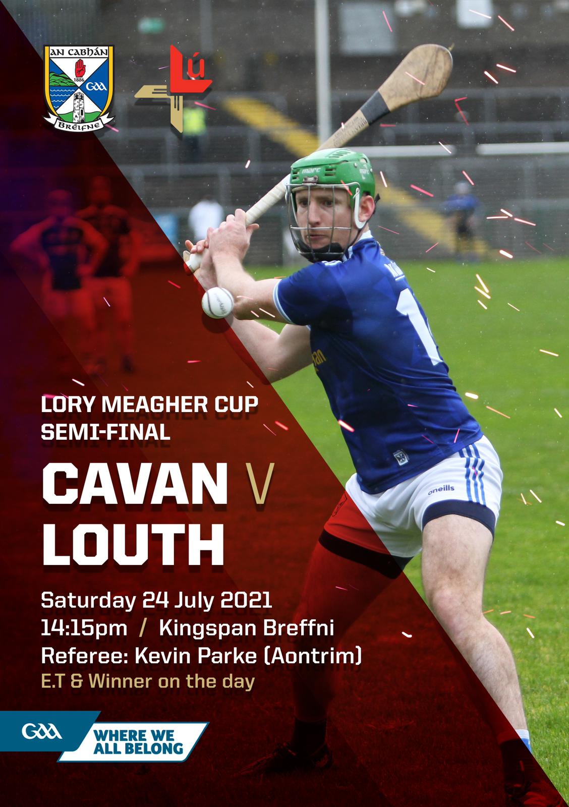Programme v Louth Lory Meagher Semi Final