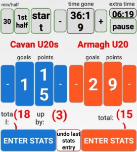 U20 Philly McGuinness Round 3 Cavan V Armagh