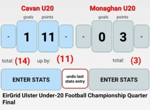 EirGrid Ulster Under-20 Football Championship Quarter Final