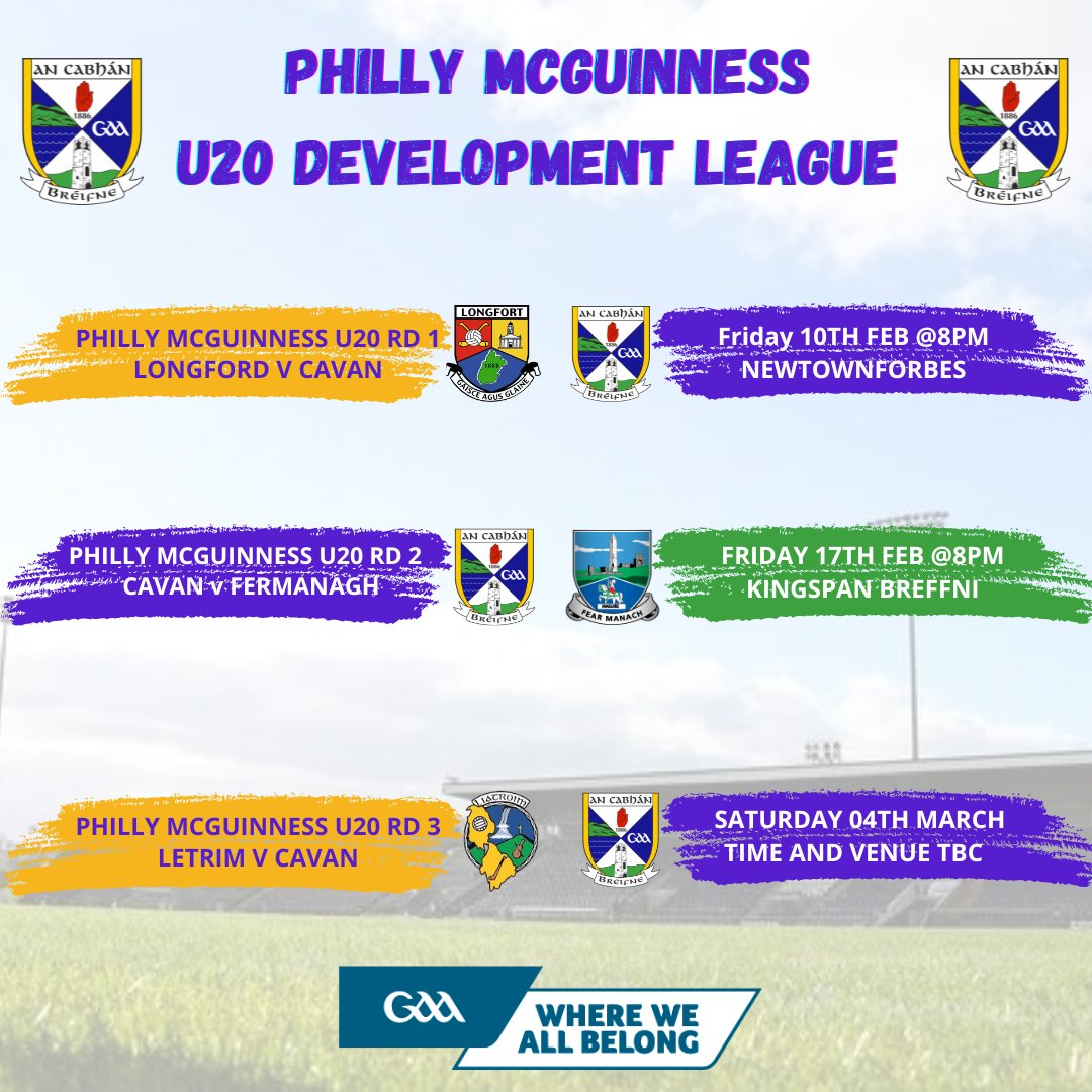 Philly McGuinness U20 League, Round 1 March Report