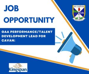 Job Opportunity: GAA Performance/Talent Development Lead in County Cavan